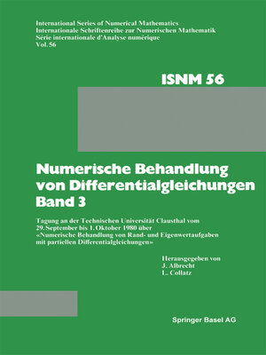 cover image of Numerische Behandlung von Differentialgleichungen Band 3